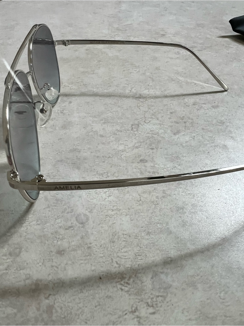 Topfoxx Aviator Sunglasses with Blue Gradient Lenses and Silver Frame - Picture 6 of 7
